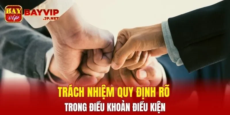 Trách nhiệm quy định rõ trong điều khoản điều kiện